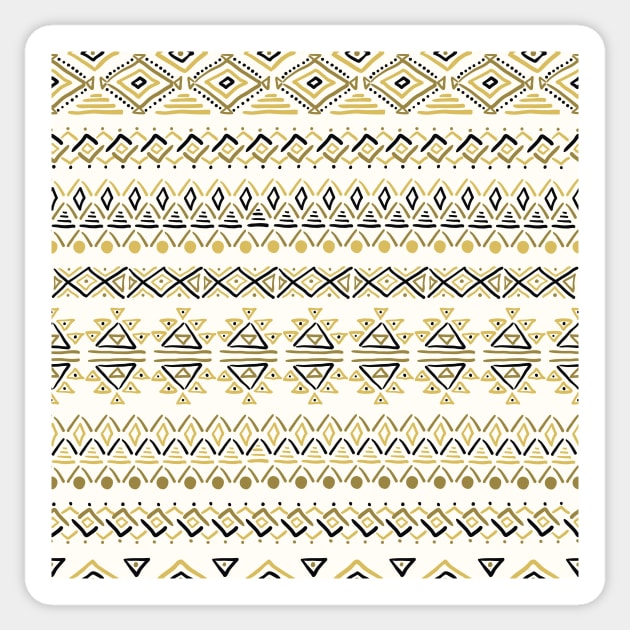 Set of geometric seamless patterns Sticker by Olga Berlet